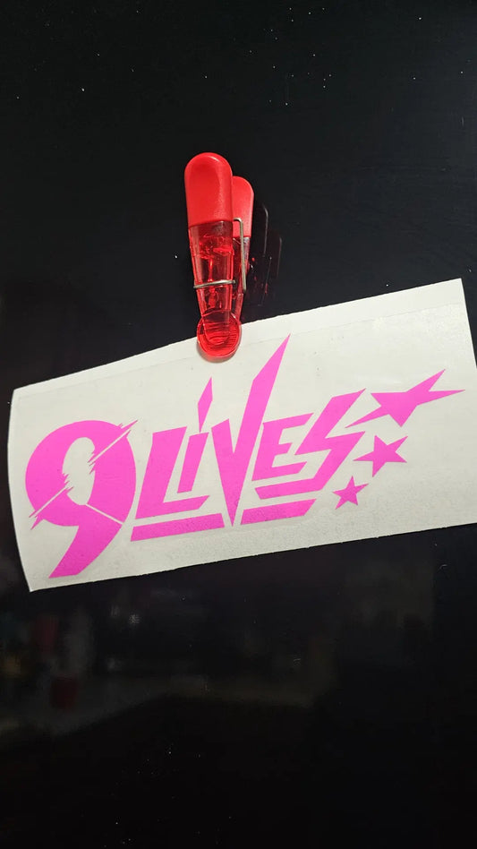 Limited Striker Style "9LIVES" Decal