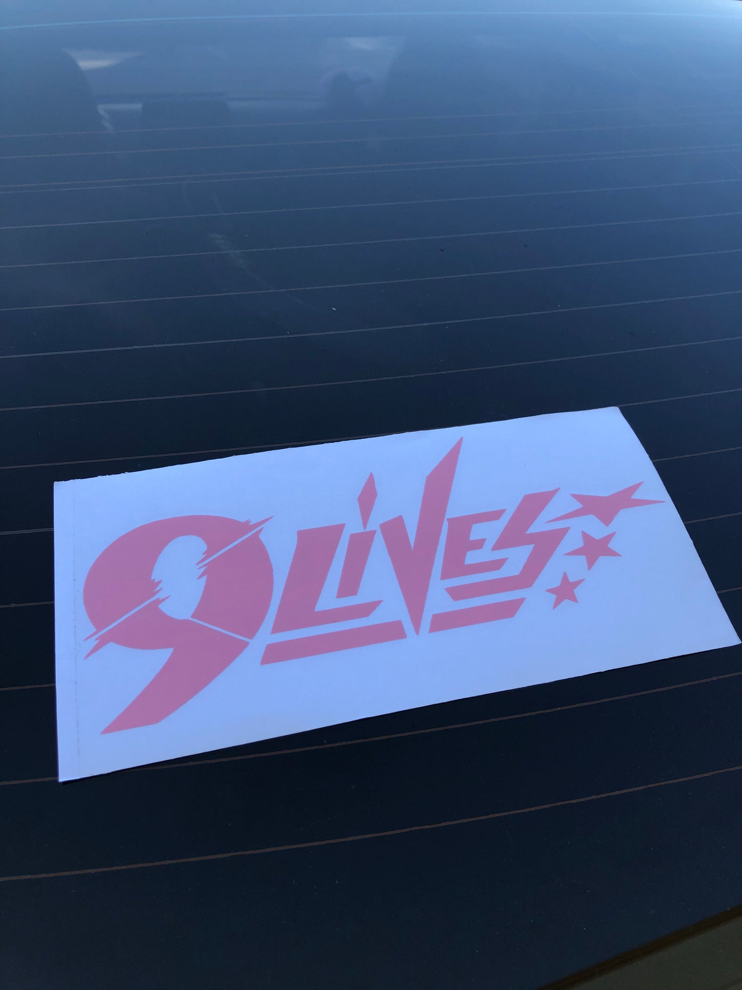 Striker Style "9LIVES" Decal