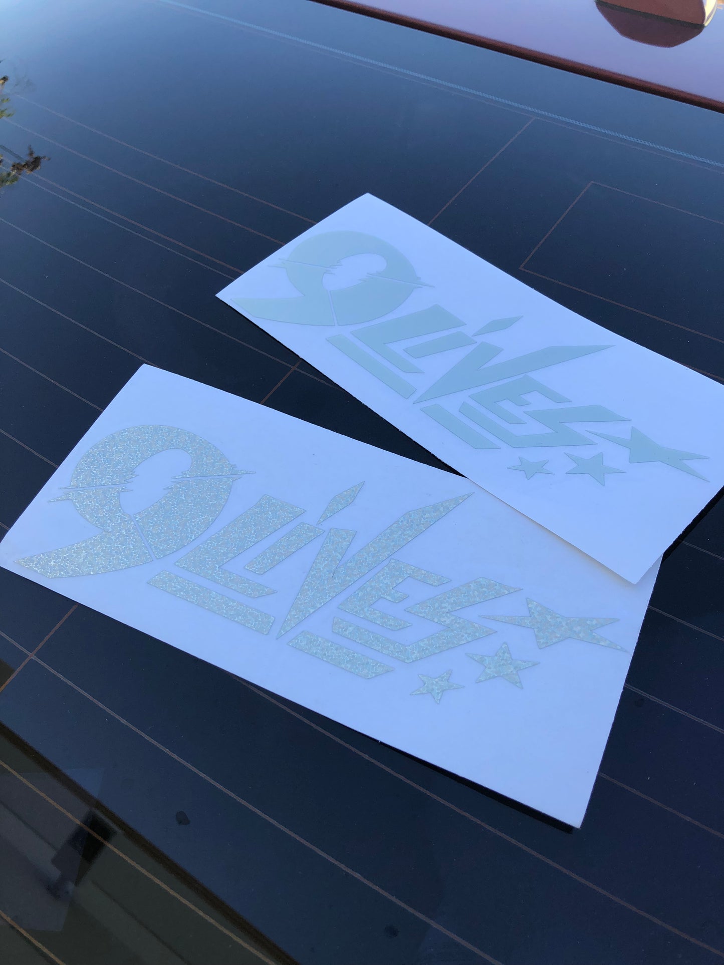 Striker Style "9LIVES" Decal